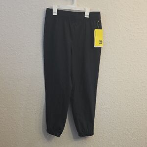 NWT Girls All in Motion Black Waterproof Rain Pants